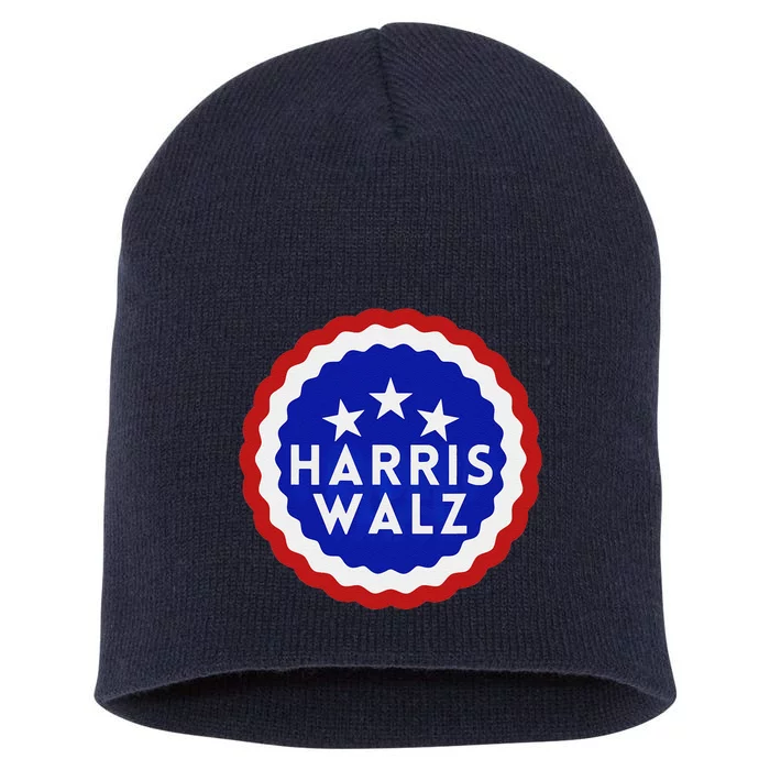 Kamala Harris Tim Walz Waltz Election Party Wear Short Acrylic Beanie