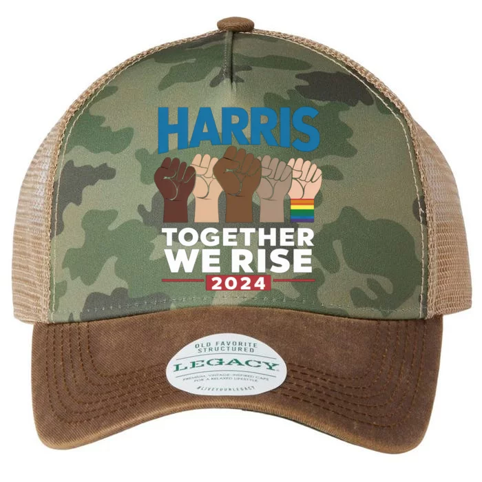 Kamala Harris Together We Rise Equality Usa Election 2024 Gift Legacy Tie Dye Trucker Hat