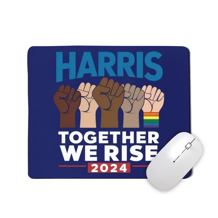 Kamala Harris Together We Rise Equality Usa Election 2024 Gift Mousepad