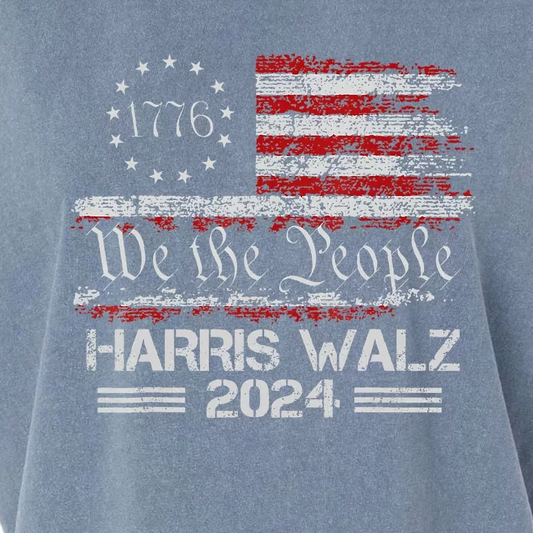 Kamala Harris Tim Waltz 2024 Garment-Dyed Women's Muscle Tee