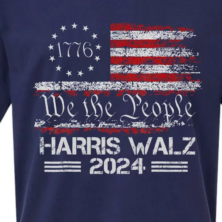 Kamala Harris Tim Waltz 2024 Sueded Cloud Jersey T-Shirt