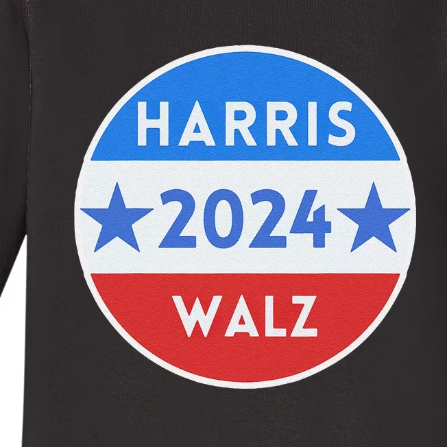 Kamala Harris Tim Walz Waltz Election Party Wear Baby Long Sleeve Bodysuit