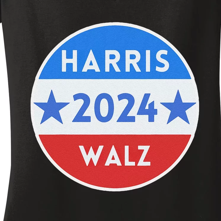 Kamala Harris Tim Walz Waltz Election Party Wear Women's V-Neck T-Shirt