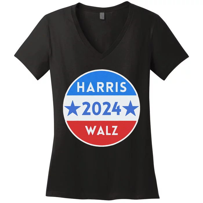 Kamala Harris Tim Walz Waltz Election Party Wear Women's V-Neck T-Shirt