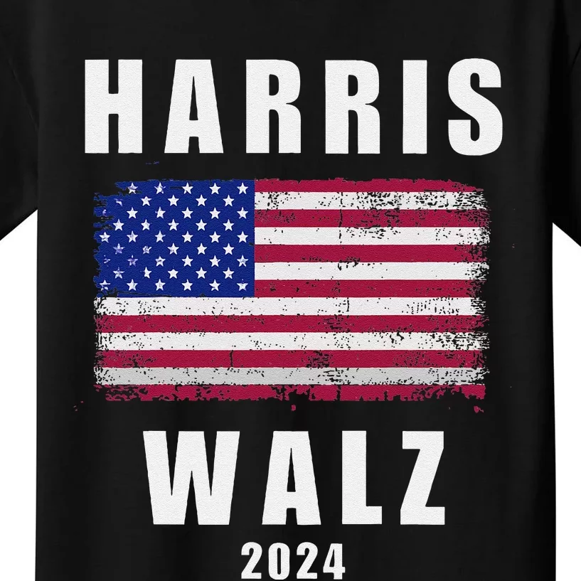 Kamala Harris Tim Walz Waltz Election Party Wear Kids T-Shirt