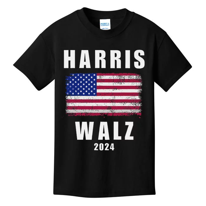 Kamala Harris Tim Walz Waltz Election Party Wear Kids T-Shirt