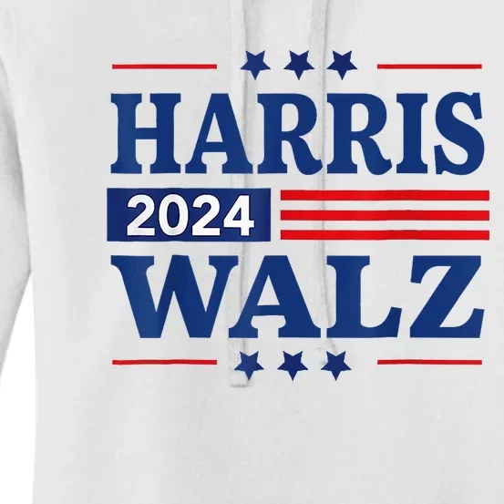 Kamala Harris Tim Waltz 24 Women's Pullover Hoodie