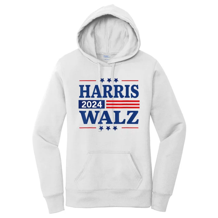 Kamala Harris Tim Waltz 24 Women's Pullover Hoodie