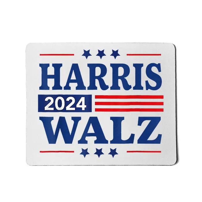 Kamala Harris Tim Waltz 24 Mousepad