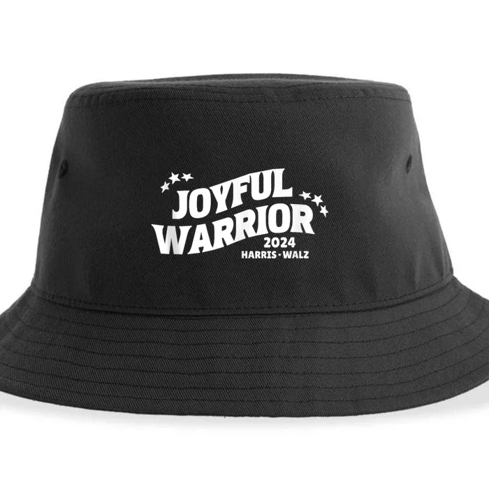 Kamala Harris Tim Walz Waltz 2024 Joyful Warriors Sustainable Bucket Hat