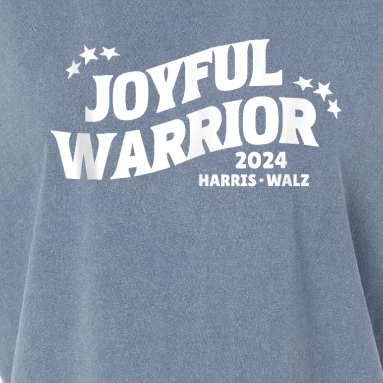 Kamala Harris Tim Walz Waltz 2024 Joyful Warriors Garment-Dyed Women's Muscle Tee