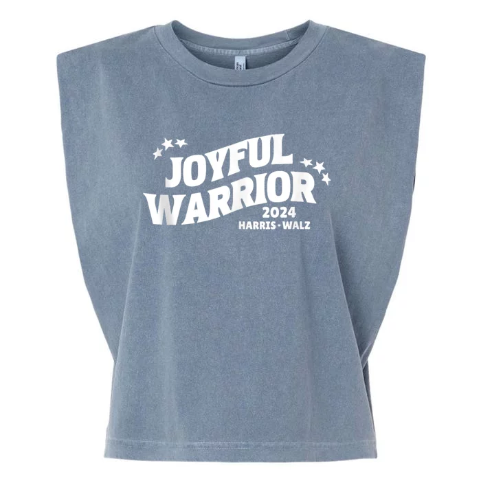 Kamala Harris Tim Walz Waltz 2024 Joyful Warriors Garment-Dyed Women's Muscle Tee