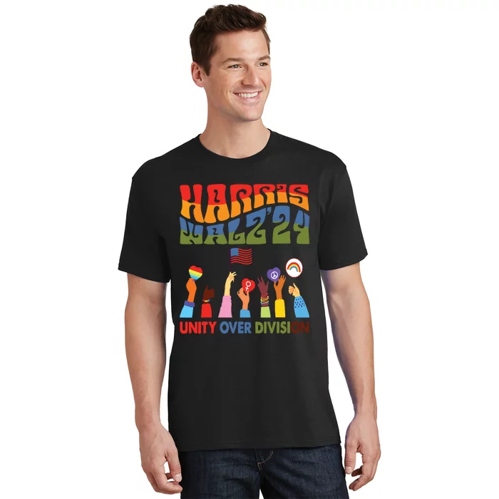 Kamala Harris Tim Walz Waltz Boho Aesthetic T-Shirt