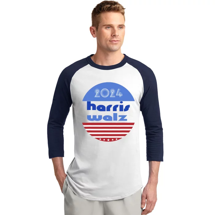 Kamala Harris Tim Walz 2024 Democrat Us Election Political Baseball Sleeve Shirt