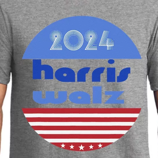 Kamala Harris Tim Walz 2024 Democrat Us Election Political Pajama Set