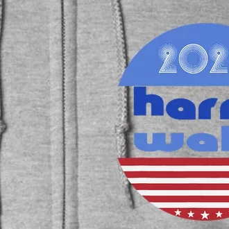 Kamala Harris Tim Walz 2024 Democrat Us Election Political Full Zip Hoodie