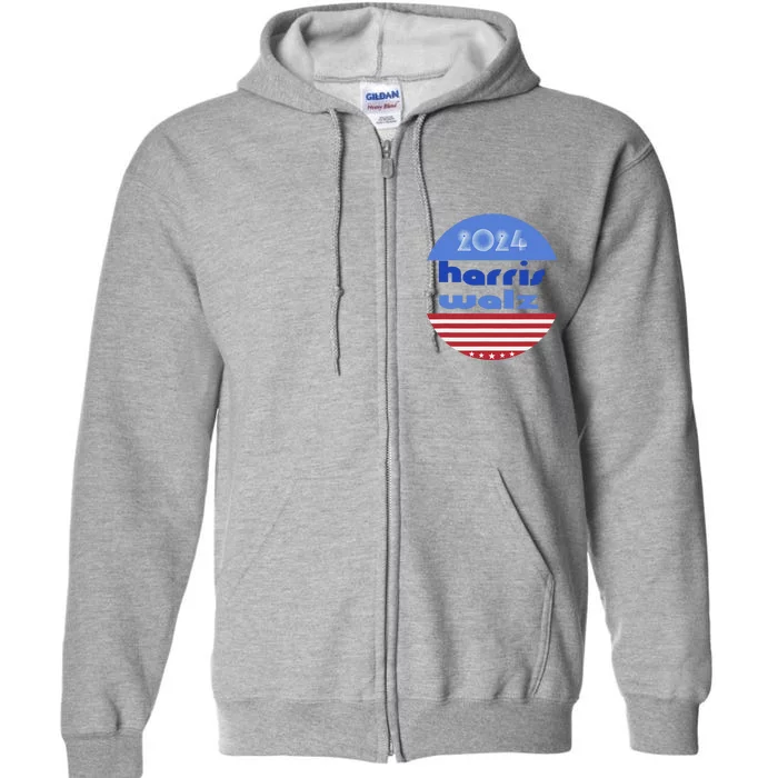 Kamala Harris Tim Walz 2024 Democrat Us Election Political Full Zip Hoodie