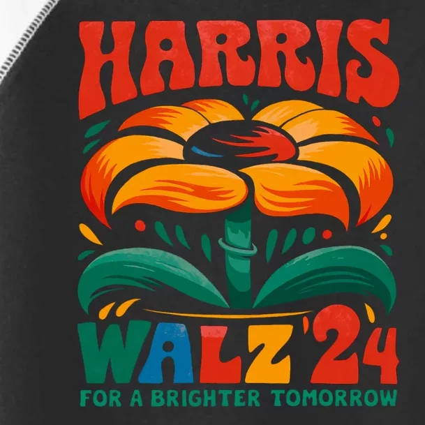 Kamala Harris Tim Walz 2024 Peace Lgbt Harris Walz Waltz Toddler Fine Jersey T-Shirt