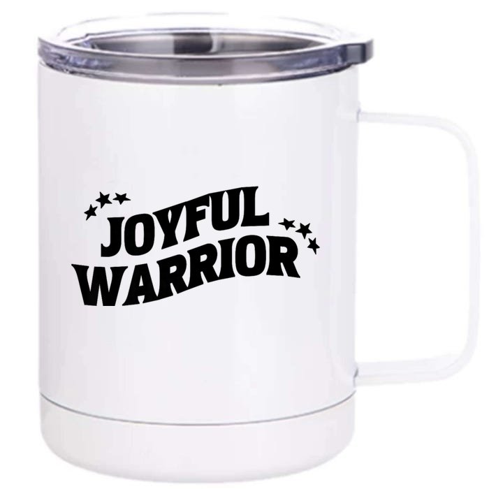 Kamala Harris Tim Walz Waltz 2024 Joyful Warriors Front & Back 12oz Stainless Steel Tumbler Cup