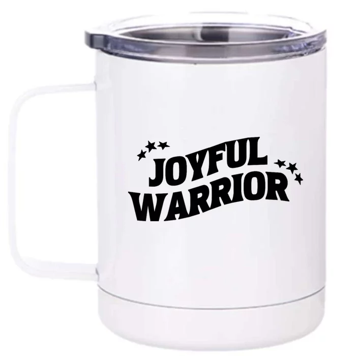 Kamala Harris Tim Walz Waltz 2024 Joyful Warriors Front & Back 12oz Stainless Steel Tumbler Cup