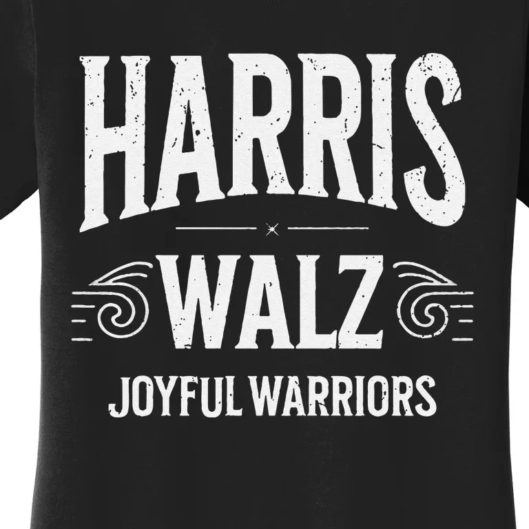 Kamala Harris Tim Walz Waltz 2024 Joyful Warriors Women's T-Shirt