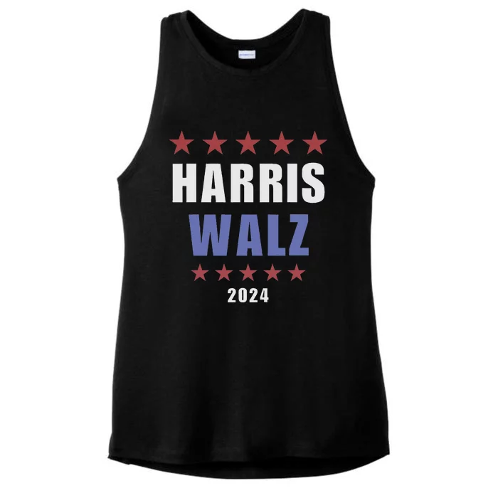 Kamala Harris Tim Walz Waltz Election Party Wear Ladies Tri-Blend Wicking Tank