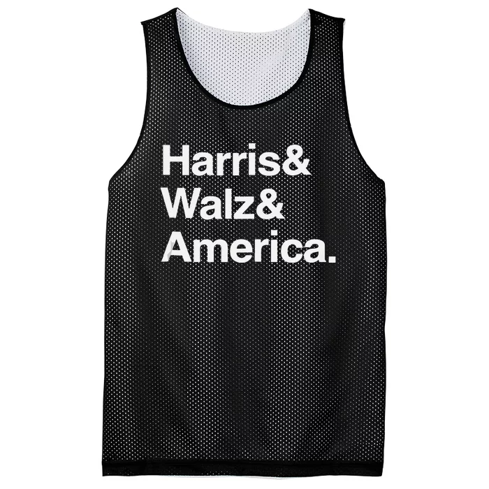 Kamala Harris Tim Walz Mesh Reversible Basketball Jersey Tank