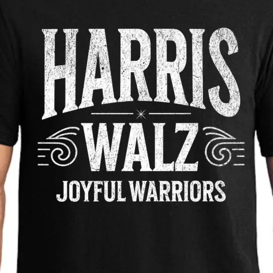 Kamala Harris Tim Walz Waltz 2024 Joyful Warriors Pajama Set