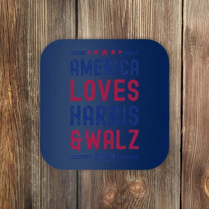 Kamala Harris Tim Walz Waltz Election Party Wear Coaster