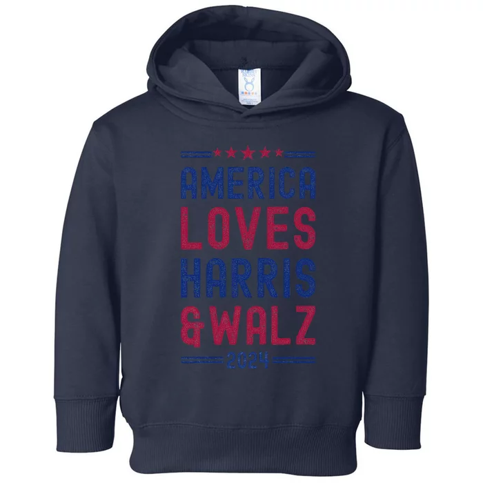 Kamala Harris Tim Walz Waltz Election Party Wear Toddler Hoodie