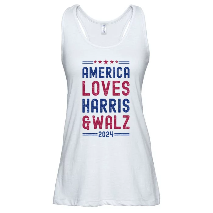 Kamala Harris Tim Walz Waltz Election Party Wear Ladies Essential Flowy Tank