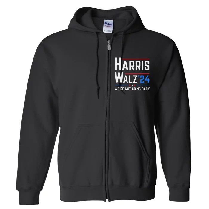 Kamala Harris Tim Walz Waltz Election Vote 2024 Full Zip Hoodie