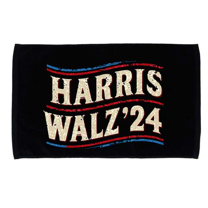 Kamala Harris Tim Walz First Female President Microfiber Hand Towel