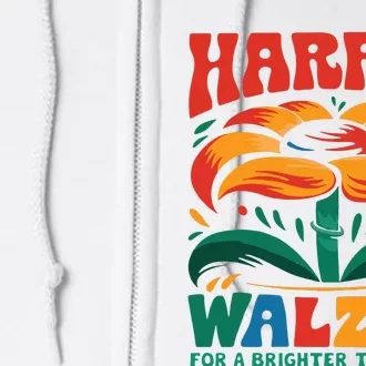 Kamala Harris Tim Walz 2024 Peace Lgbt Harris Walz Waltz Full Zip Hoodie