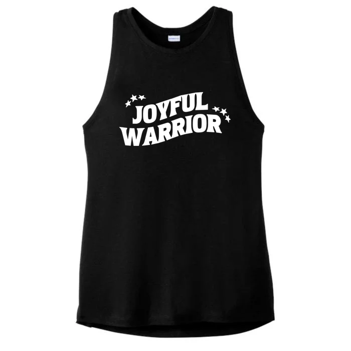 Kamala Harris Tim Walz Waltz 2024 Joyful Warriors Ladies Tri-Blend Wicking Tank