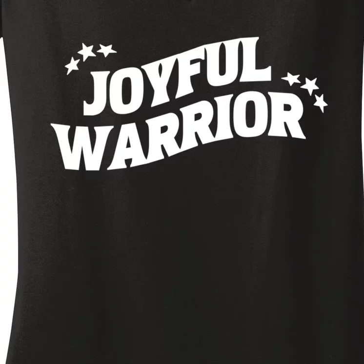 Kamala Harris Tim Walz Waltz 2024 Joyful Warriors Women's V-Neck T-Shirt