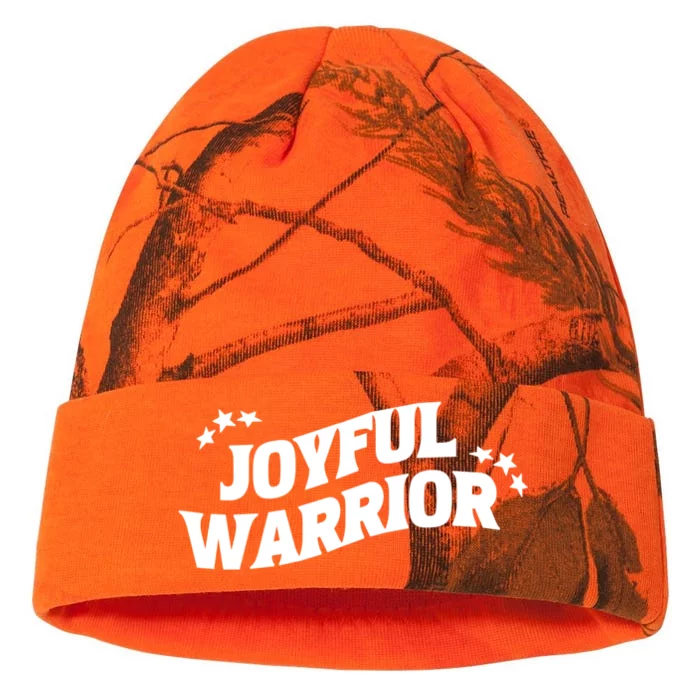 Kamala Harris Tim Walz Waltz 2024 Joyful Warriors Kati - 12in Camo Beanie