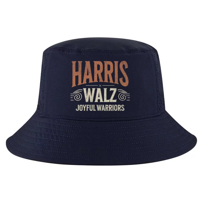 Kamala Harris Tim Walz Waltz 2024 Joyful Warriors Cool Comfort Performance Bucket Hat