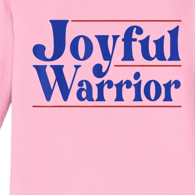 Kamala Harris Tim Walz Waltz 2024 Joyful Warriors Baby Long Sleeve Bodysuit