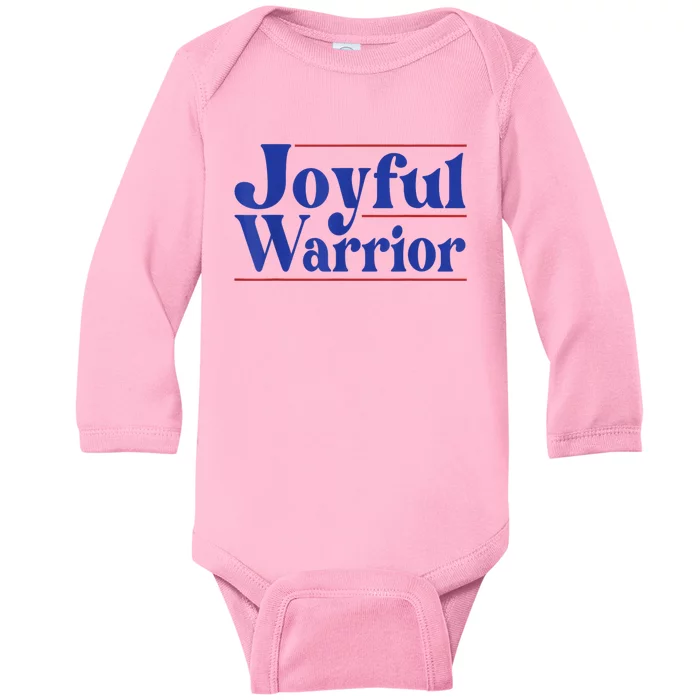 Kamala Harris Tim Walz Waltz 2024 Joyful Warriors Baby Long Sleeve Bodysuit