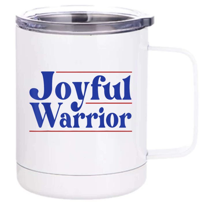 Kamala Harris Tim Walz Waltz 2024 Joyful Warriors Front & Back 12oz Stainless Steel Tumbler Cup