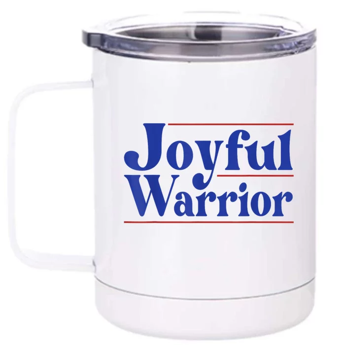 Kamala Harris Tim Walz Waltz 2024 Joyful Warriors Front & Back 12oz Stainless Steel Tumbler Cup