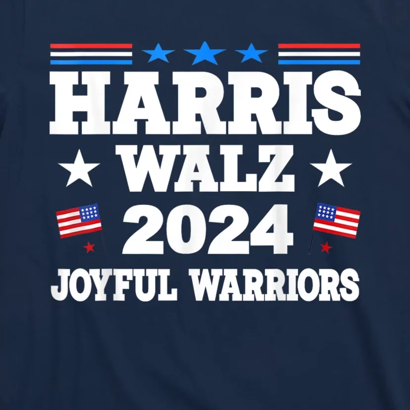 Kamala Harris Tim Walz Waltz 2024 Joyful Warriors T-Shirt