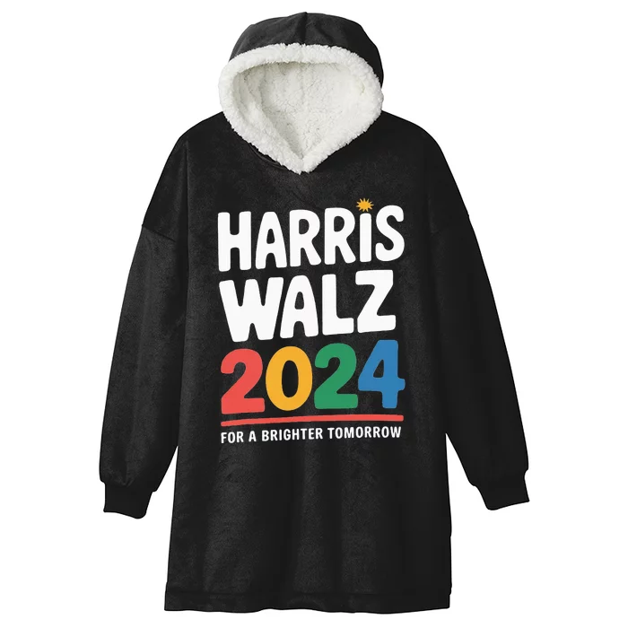 Kamala Harris Tim Waltz Campaign Harris Walz 2024 Hooded Wearable Blanket