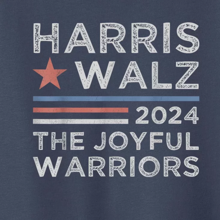 Kamala Harris Tim Walz Waltz 2024 Joyful Warriors Toddler T-Shirt