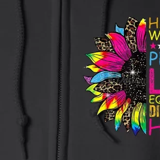 Kamala Harris Tim Walz 2024 Peace Lgbt Harris Walz Waltz Full Zip Hoodie