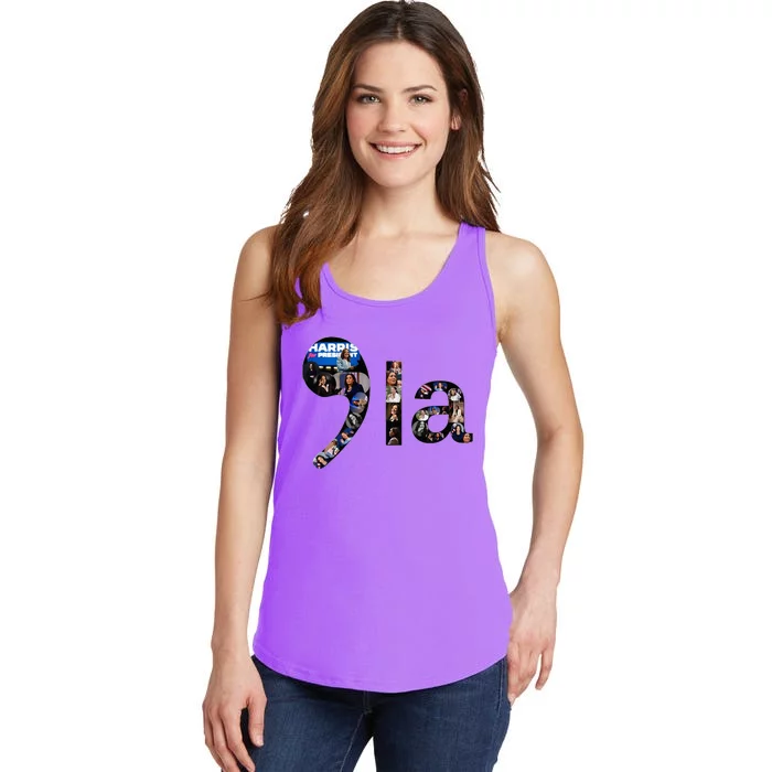 Kamala Harris Trump Presidential Debate 2024 Ladies Essential Tank