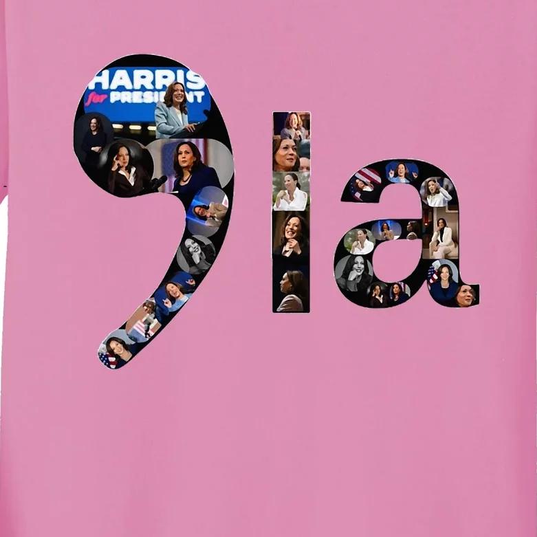 Kamala Harris Trump Presidential Debate 2024 Kids Long Sleeve Shirt