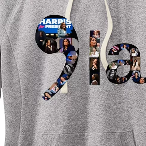 Kamala Harris Trump Presidential Debate 2024 Women's Fleece Hoodie