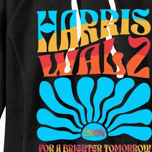 Kamala Harris Tim Walz 2024 For A Brighter Tomorrow Women's Fleece Hoodie